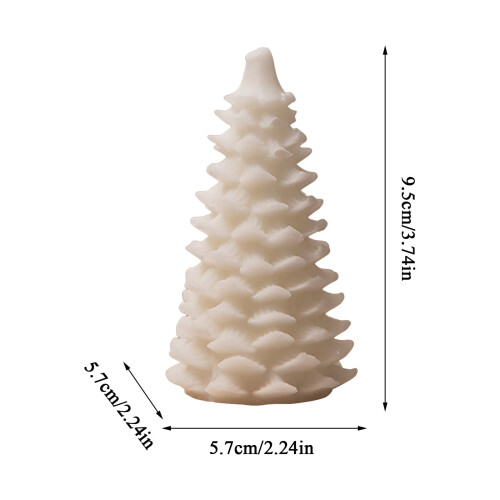 Weihnachtsbaumkerzen-Set – Paraffinwachs, 6 Stück 2