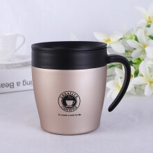 Caneca térmica de viagem em aço inoxidável com isolamento a vácuo, 350ml