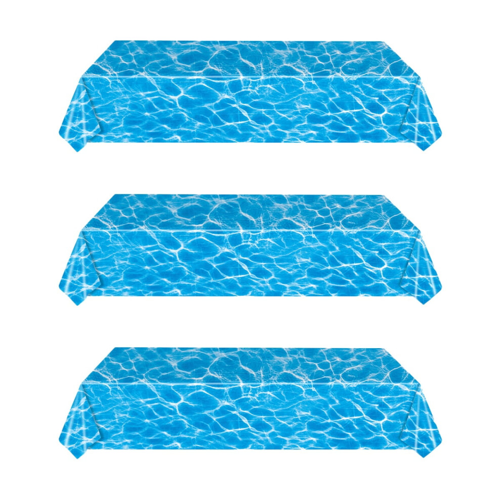 Ocean Waves Tablecloth Rectangular 3 pcs