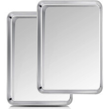 Edelstahl-Backform-Set, 2-teilig, 23 x 17 cm