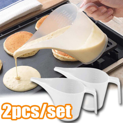 1000ml Plastic Funnel Cup with Scale (2Pack)