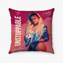 AIVO Karol G kussensloop op maat, gemaakt van gesponnen polyester, 18x18 inch