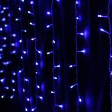Cordão de luzes LED extensível de 4 metros, à prova d'água, para uso externo.