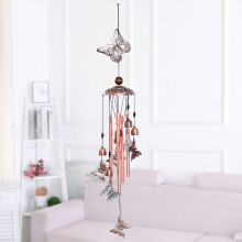 Sino de vento de latão para decoração de jardim externo