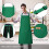 Lot de 2 tabliers de chef ajustables avec poches, verts 2