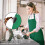Lot de 2 tabliers de chef ajustables avec poches, verts 3