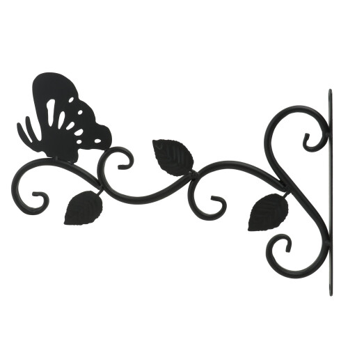 Supporto in ferro per vaso da fiori da parete