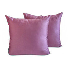 Fețe de pernă din satin violet deschis, 22x22 inci, pachet de 2