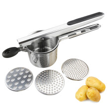 Machacador de patatas de acero inoxidable – 33x12cm