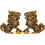Statuette Kylin in ottone, ornamenti da scrivania (2 pezzi) 1