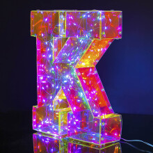 LED-Alphabet-Leuchtbuchstaben mit 110 LEDs für die Nachtlichtdekoration