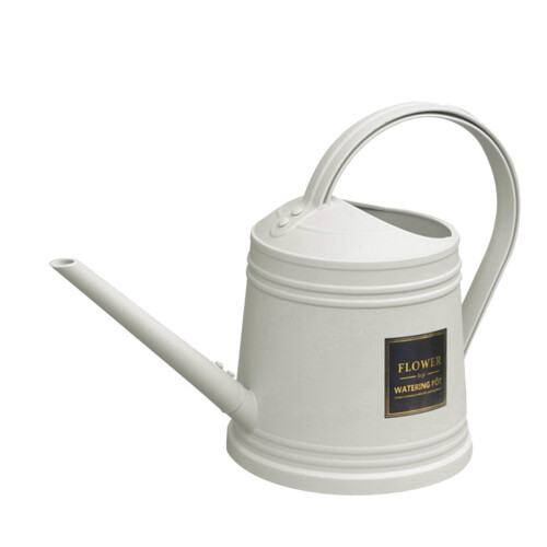 Arrosoir en plastique blanc avec long bec