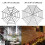 Halloween spider web decor black 4.9 ft round 1