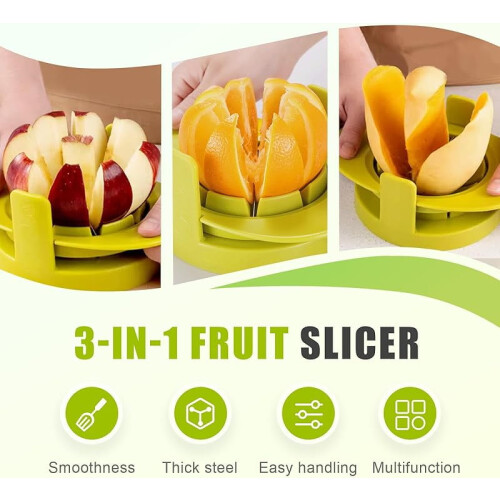 Obst- und Gemüseschneider, Mangoentkerner, Edelstahl, 4-in-1 2