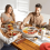 Plateau à collation rotatif à 6 compartiments avec couvercle transparent 5