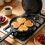 Professional Heart Shape Double Side Pancake Maker Pan-Black 5