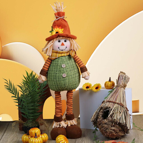 Plüsch-Sonnenblumen-Erntepuppe für Thanksgiving 2