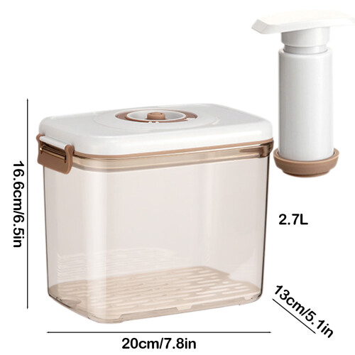 Vacuum Preservation Box Food Grade Large Fridge Storage Jar 2