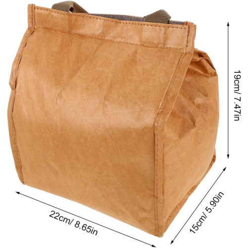 Μικρή μονωμένη τσάντα φαγητού 22X19X15Cm πλενόμενη χάρτινη τσάντα φαγητού 1