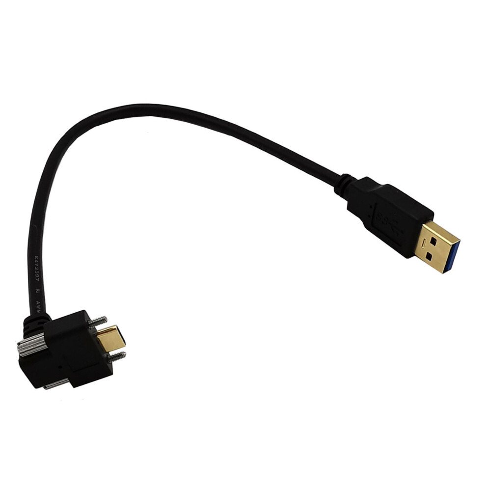 Fast Speed Type C To Usb3.0 Cable 90 Degree Angled Head-0.3M 7627001522510