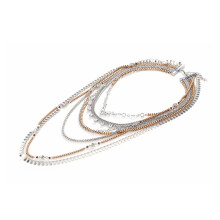 Handgefertigte Layering-Wasserfall-Halskette mit Strass-Ketten,