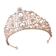 Shimmering Rhinestones Baroque Headpiece Accessory-rose gold