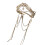 Handgefertigter metallischer Blatt-Kopfschmuck mit-Muster 2 1