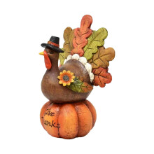 Figurine de citrouille d'automne en résine, décoration de table, 1 pièce