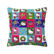 Taie d'oreiller carrée Hello Kitty de Noël 45 x 45 cm