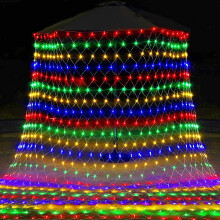 LED Net String Lights 5FT x 5FT 96 LEDs 8 Modes Multicolor
