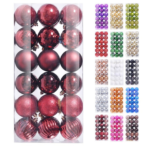 Décorations de Noël Staron en forme de vin, 30 mm, 36 pièces
