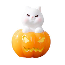 Boule de Noël miniature en cristal pour Halloween, citrouille effrayante, 1 pièce