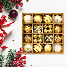 Boules de Noël incassables, lot de 18 ou 40 pièces