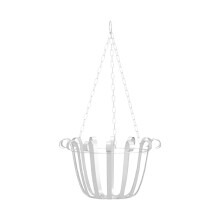 Macetero colgante de metal para uso interior y exterior, 1 unidad.