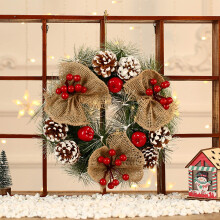 Viflosae kerstslinger decoratieve balhanger set