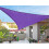 Vela de sombreamento triangular Cbcbtwo de 1,98 m (6,5 pés) roxa com bloqueio UV 1