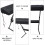 Black Piano Keyboard Dust Cover with Adjustable Elastic String Cord, Hand Washable Fabric 3