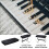 Black Piano Keyboard Dust Cover with Adjustable Elastic String Cord, Hand Washable Fabric 4