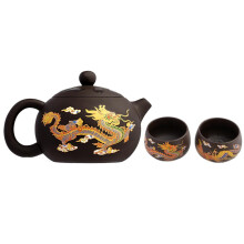 Théière en argile violette à couleur changeante Dragon & Phoenix 250 ml