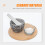 Ceramic Pestle Garlic Grinding Tool White Round Non-Stick Ergonomic Handle Kitchen Spice Preparation 5