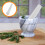 Ceramic Pestle Garlic Grinding Tool White Round Non-Stick Ergonomic Handle Kitchen Spice Preparation 8