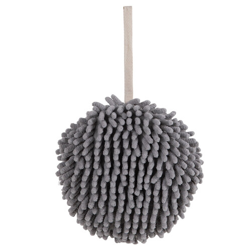 Soft plush hand towel gray kitchen bathroom office