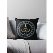 Gravity Falls Bill's Wheel -koristetyynyn päällinen, kaksipuolinen