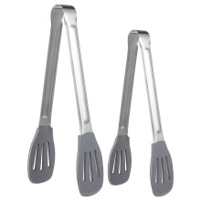 Pinça de metal para salada, ideal para buffet e churrasco (2 peças)