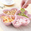 Flower-Shaped Fruit Platter Kitchen Essentials Set Pink 1