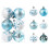 Ensemble de 6 décorations de sapin de Noël incassables de 6 cm 1