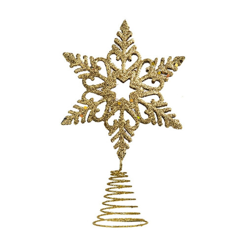 Stjernejuletræstopper Varmhvide Kobberlys 3AA
