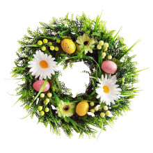 Ghirlanda natalizia artificiale con verde decorativo per interni