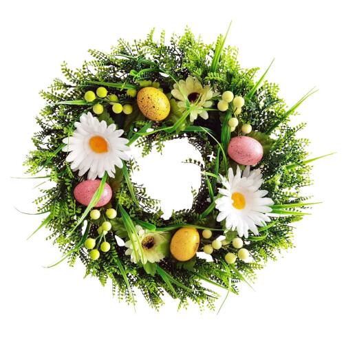 Ghirlanda natalizia artificiale con verde decorativo per interni