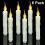 Flammeløse LED-koniske lys, batteridrevne, 6 stk. 1